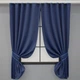 Комплект штор коротких VR-Textil Блэкаут Fusion Dimout № 831ш 130х170 см 2 шт Синий (35-0155) - изображение 1