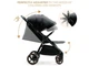 Прогулянкова коляска Mitzy Linen, Kinderkraft (black), 00-00305268 - зображення 3