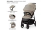 Прогулянкова коляска Trig 3 Stone Beige, Kinderkraft (бежева), 00-00305273 - зображення 4