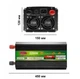 Інвертор Wimpex Потужність 5200 Вт, 12/220 В, тип DC/AC (WX 5200W) - зображення 4
