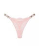 Трусики Victoria's Secret стринги со стразами розовые M - изображение 1