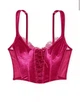 Жіночий оксамитовий топ Victoria's Secret колір рожевий (S) - зображення 3