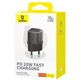 Блочок Baseus P10162503 GaN5S OS Fast Charger 20W 1Type-C Cluster Black - изображение 2