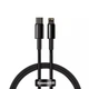 Кабель зарядки Baseus Tungsten Gold / Type-C / Lightning / 20W / 1м black (CATLWJ-01) - зображення 1
