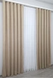 Комплект готовых штор VR-Textil Микровелюр SPARTA № 1194ш Теплый беж 150х290 см 2 шт (33-0016) - изображение 5