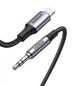 Аудіокабель UGREEN US315 Lightning to 3.5mm Aux Cable Aluminum Shell with Braided 1m (Black)(UGR-70509) (UGR-70509) - изображение 1