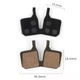Дисковые тормозные колодки Jederlo полуметалл двухпоршневые magura MT7 RACELINE,MT7 PRO,MT5,MT5 ESTOP,MT5 FABIO WIBMER - изображение 2