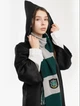 Шарф факультета Слизерин Slytherin из Гарри Поттера с бахромой Серый с зелёным 200х20 см (90007) - изображение 4