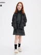 Детские теплые шорты-юбка для девочки Uniqlo 70025657 134 см Черные (1159805013) - изображение 2