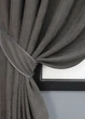 Комплект коротких штор VR-Textil Мікровелюр SPARTA № 839ш 130х170 см 2 шт Темно-сірий (35-0093) - зображення 3