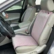 Накидка на сидіння водія автомобіля з алькантари Lux ПАЙКА Квадратний ромб Ніжно-рожева Стандарт 1 передня - зображення 1