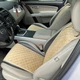 Комплект накидок на сидіння автомобіля з алькантари Lux ПАЙКА Квадратний ромб Пісочні Стандарт Повний комплект - зображення 4