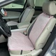 Накидки на крісла автомобіля з алькантари Lux ПАЙКА Квадратний ромб Ніжно-рожеві Преміум Повний комплект - зображення 1
