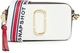 Кожаная сумка Marc Jacobs The Snapshot New Coconut Multi бело-красная - изображение 1