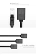 Патч-корд UGREEN NW112 RJ-45 Cat6 F/UTP Male/Female 1000Mbps 0.5m Black (11278) - изображение 7