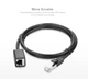 Патч-корд UGREEN NW112 RJ-45 Cat6 F/UTP Male/Female 1000Mbps 0.5m Black (11278) - изображение 8