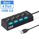 Док-станция XON SmartHub Switch 4хUSB2.0 Черный (UHASP040042B 5016) - изображение 5