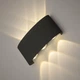 Фасадный настенный светильник LUMINARIA LINZA SIX 6W R170 3000K BLACK 220V IP54 (уличный) - изображение 2