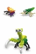 Конструктор 3Д насекомые моллюски членистоногие 3 в 1 Богомол Бабочка Кузнечик 78 дет - изображение 1
