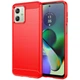 Чохол Lenuo Carbon Fiber для Motorola Moto G54 / G54 Power Red - изображение 1