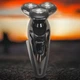 Электробритва Geemy GM 7720 black аккумуляторная с плавающими ножами - изображение 1