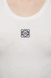Женская майка в рубчик LOEWE Anagram tank top Размер S Белый - изображение 2