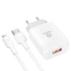 Сетевое Зарядное Устройство Ridea RW-11111 Element Micro 2.1 A Цвет Белый - изображение 1