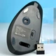 Мишка комп'ютерна бездротова вертикальна JEQANG JW-585 Bluetooth BT3.0 BT5.2 RGB Blue з вбудованим акумулятором Black - зображення 4