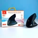Мишка комп'ютерна бездротова вертикальна JEQANG JW-585 Bluetooth BT3.0 BT5.2 RGB Blue з вбудованим акумулятором Black - зображення 8