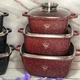 Набор кастрюль Top Kitchen из 6 предметов ( TK-00025 ) , набор посуды красный - изображение 1