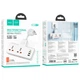 Мережевий подовжувач HOCO AC12A Reise 2-position expansion socket PD 30W 1C3A USBx3 + Type-C White (6942007607100) - зображення 7