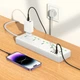 Сетевой удлинитель HOCO AC13A Talento 1.5м 5-position socket 1C3A USBx3 + Type-C White (6942007607148 ) - изображение 5