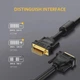 Кабель UGREEN DV101 DVI (24+1) Male to Male Cable Gold Plated 150cm Black - зображення 3
