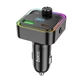 АЗП з FM-модулятором HOCO E81 Fantasy PD30W+QC3.0 car BT FM transmitter Black (6942007612296) - изображение 3