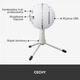 Мікрофон для ПК / для стрімінгу, подкастів Blue Microphones Snowball iCE white (988-000181) - зображення 4
