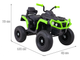 Quad elektryczny Ramiz ATV Air Czarno-zielony (5903864904468) - obraz 2