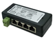 Инжектор PoE 4 портовый LAN Port Passive DC12V-48V(upto 10A) в корпусе IEEE802.3af/at 10/100 Mbps CCTV - изображение 1