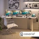Стіл з регулюванням висоти електричний Casaria 160x75, білий - изображение 4
