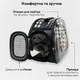 Сумка переноска для животных кошек собак с вентиляцией прозрачной стенкой ручкой ремнем 40x30x27 см размер L (477336-Prob) Серая - изображение 3