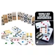 Настільна гра Доміно Double Six Dot Dominoes Set Black у жерстяному боксі - зображення 1