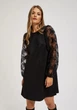 Жіноча сукня MOODO 4232 44 XXL чорна - изображение 4