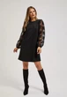 Жіноча сукня MOODO 4232 44 XXL чорна - изображение 6