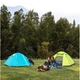 Трехместная надувная палатка Naturehike P-Series NH18Z033-P 210T/65D, голубой - изображение 5