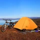 Легкая одноместная палатка с футпринтом Naturehike Cycling 1 NH18A095-D, 210T, оранжевая - изображение 3