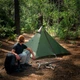 Намет надлегкий із гострою верхівкою Naturehike NH17T030-L, темний зелений - изображение 3
