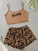 Піжама шорти + майка Honey M леопард - зображення 1