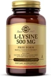 L-лізин Solgar, L-Lysine, Free Form, 500 мг, 100 капсул - зображення 1