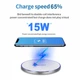 Бездротовий зарядний пристрій Qi Fast Charger 15W з функцією швидкої зарядки для iPhone та Android Black - зображення 7