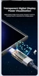 Кабель Toocki Type C - Type C PD 100W (20V/5A) LED-дисплей Швидка зарядка Передача даних для ноутбуків смартфонів планшетів Довжина 1,8м Grey (741196779673) - зображення 5