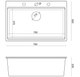 Кухонна мийка Quadron Marc Чорна з сифоном Push-2-Open + дозатор (HQM7650U8_PVDC1) - зображення 3